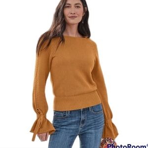 Sundance Aryka wool blend sweater Size Large Mustard pullover